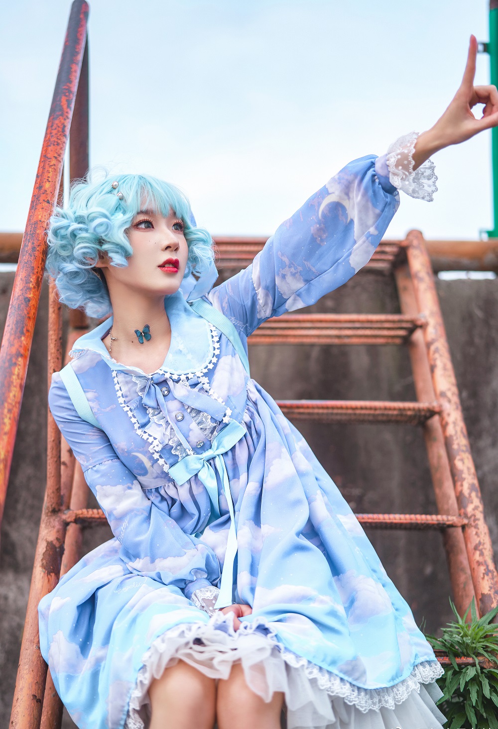 阿包也是兔娘-Lolita蓝裙[8P]