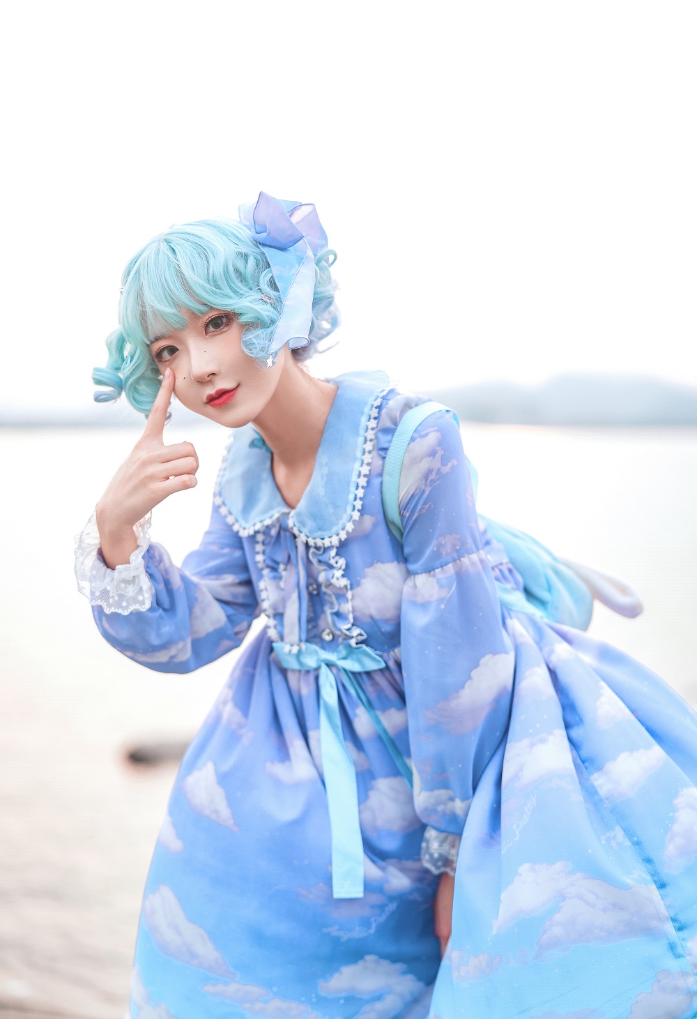 阿包也是兔娘-Lolita蓝裙[8P]