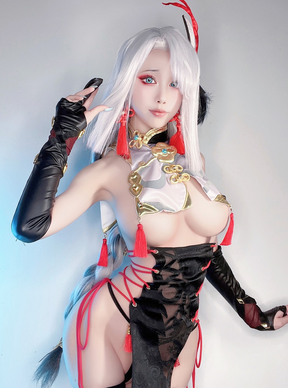 水淼Aqua-Fantia-申鹤旗袍2[21P]
