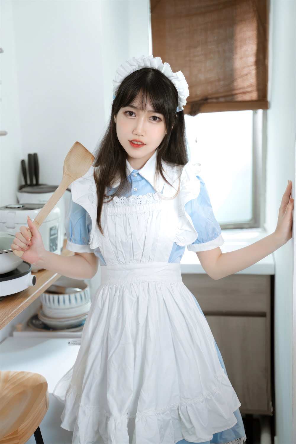 不呆猫-厨房小女仆[35P]