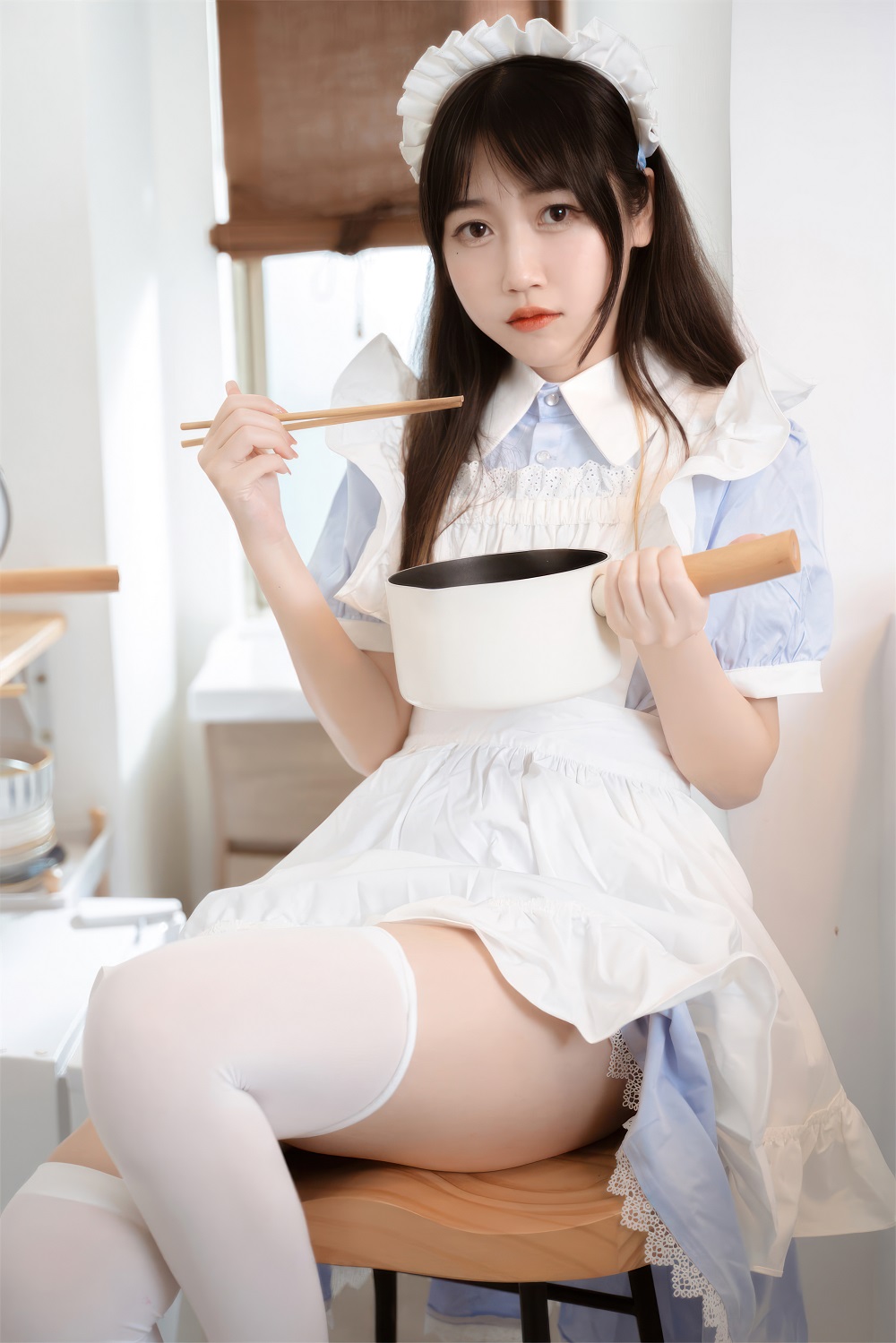 不呆猫-厨房小女仆[35P]