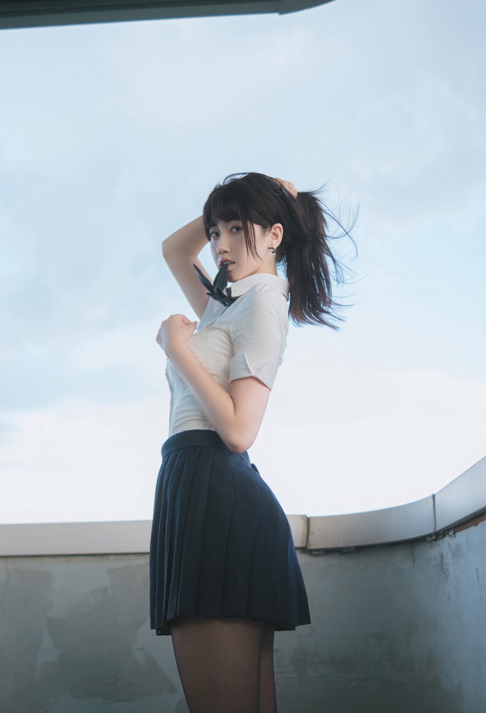 不呆猫-JK学妹户外[59P]