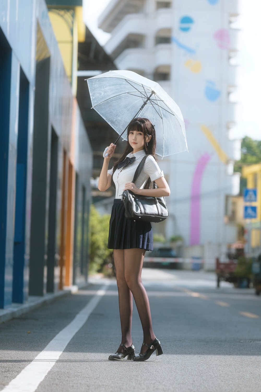 不呆猫-JK学妹户外[59P]
