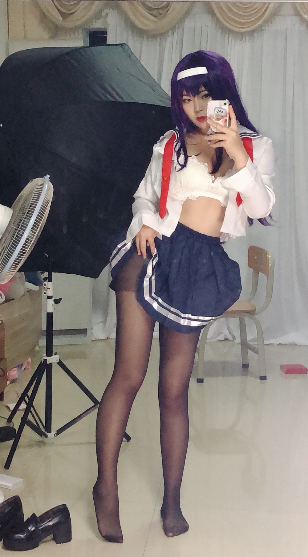 白烨-学姐校服自拍[26P]