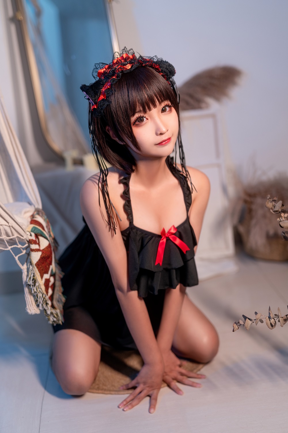 蠢沫沫-黑睡裙[40P]