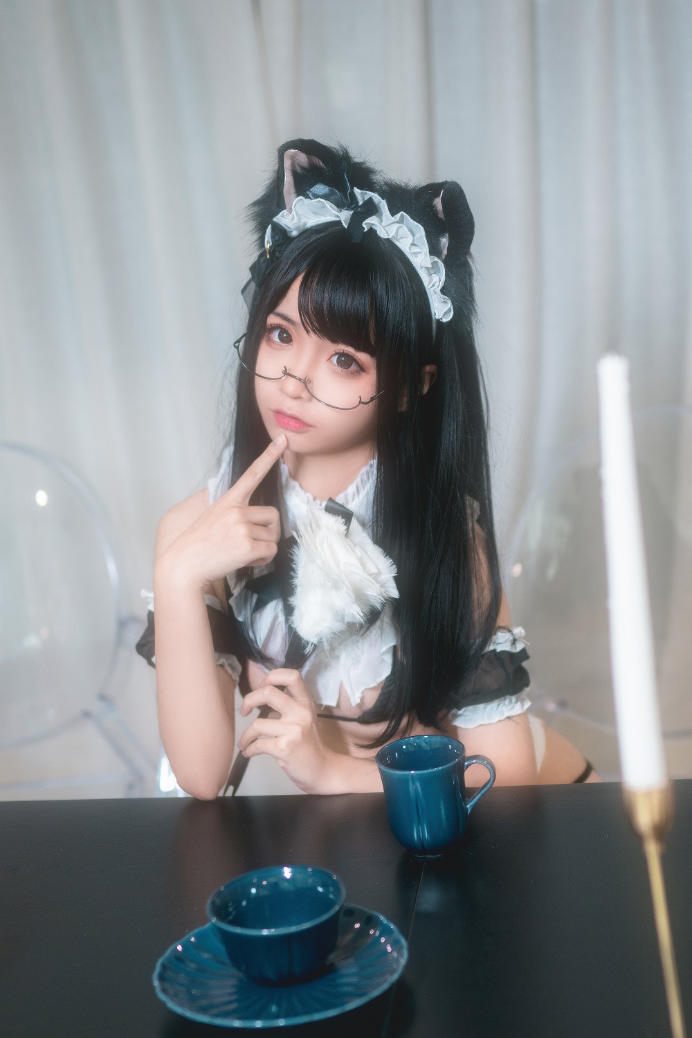 蠢沫沫-猫耳女仆[43P]