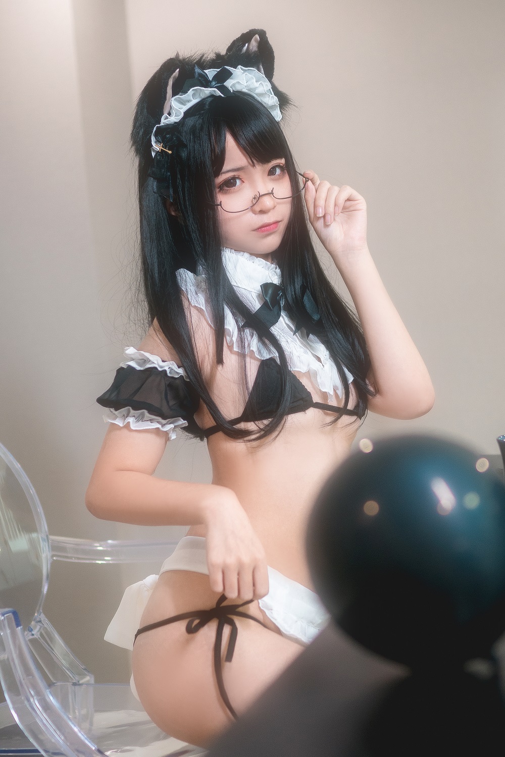蠢沫沫-猫耳女仆[43P]