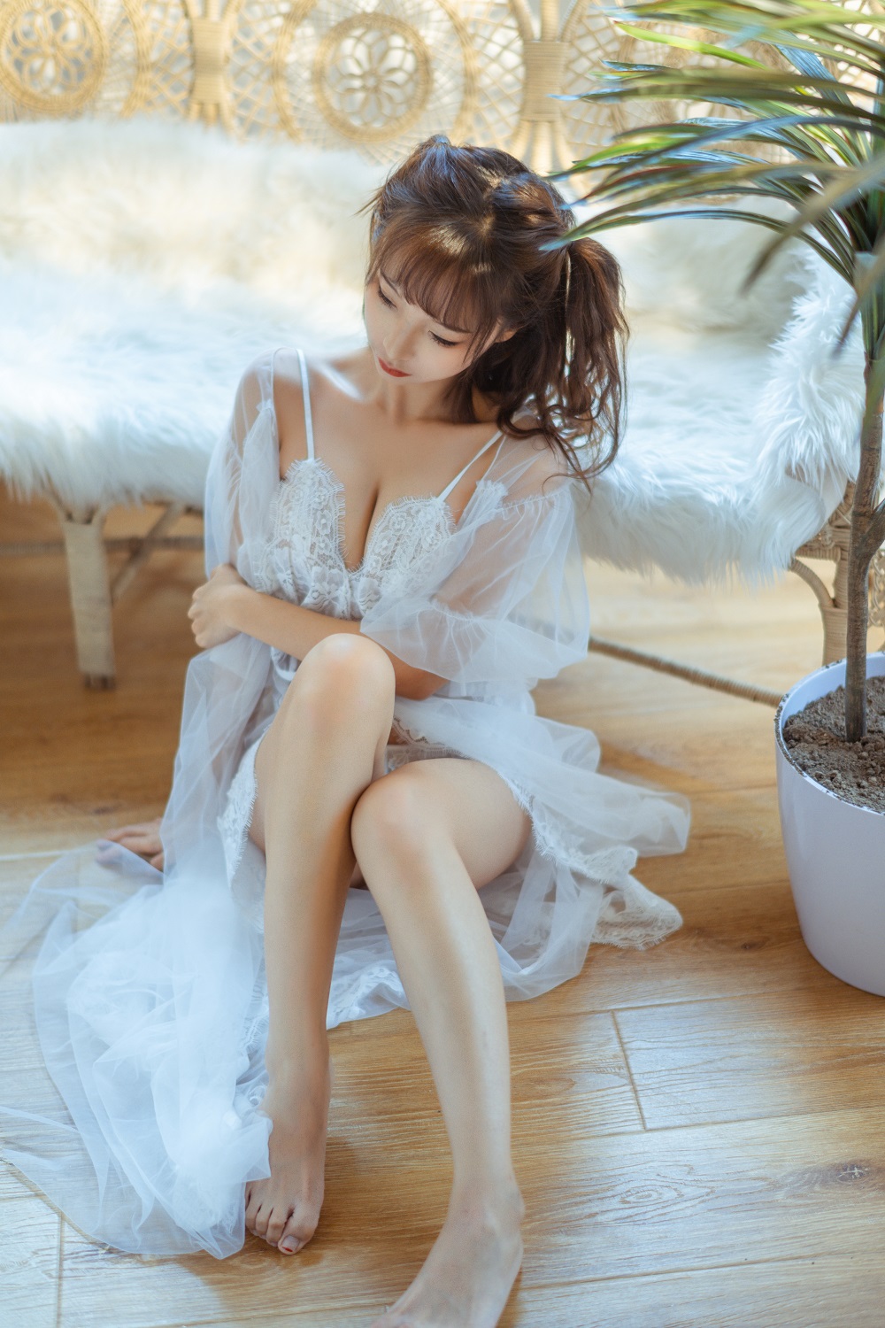 蠢沫沫-蕾丝睡衣[31P]