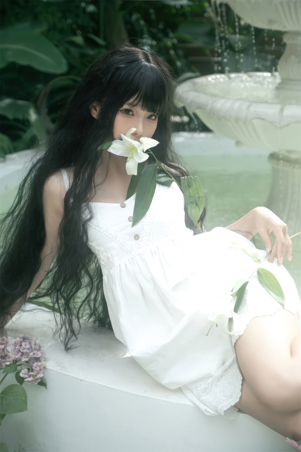 蠢沫沫-白色吊带[35P]