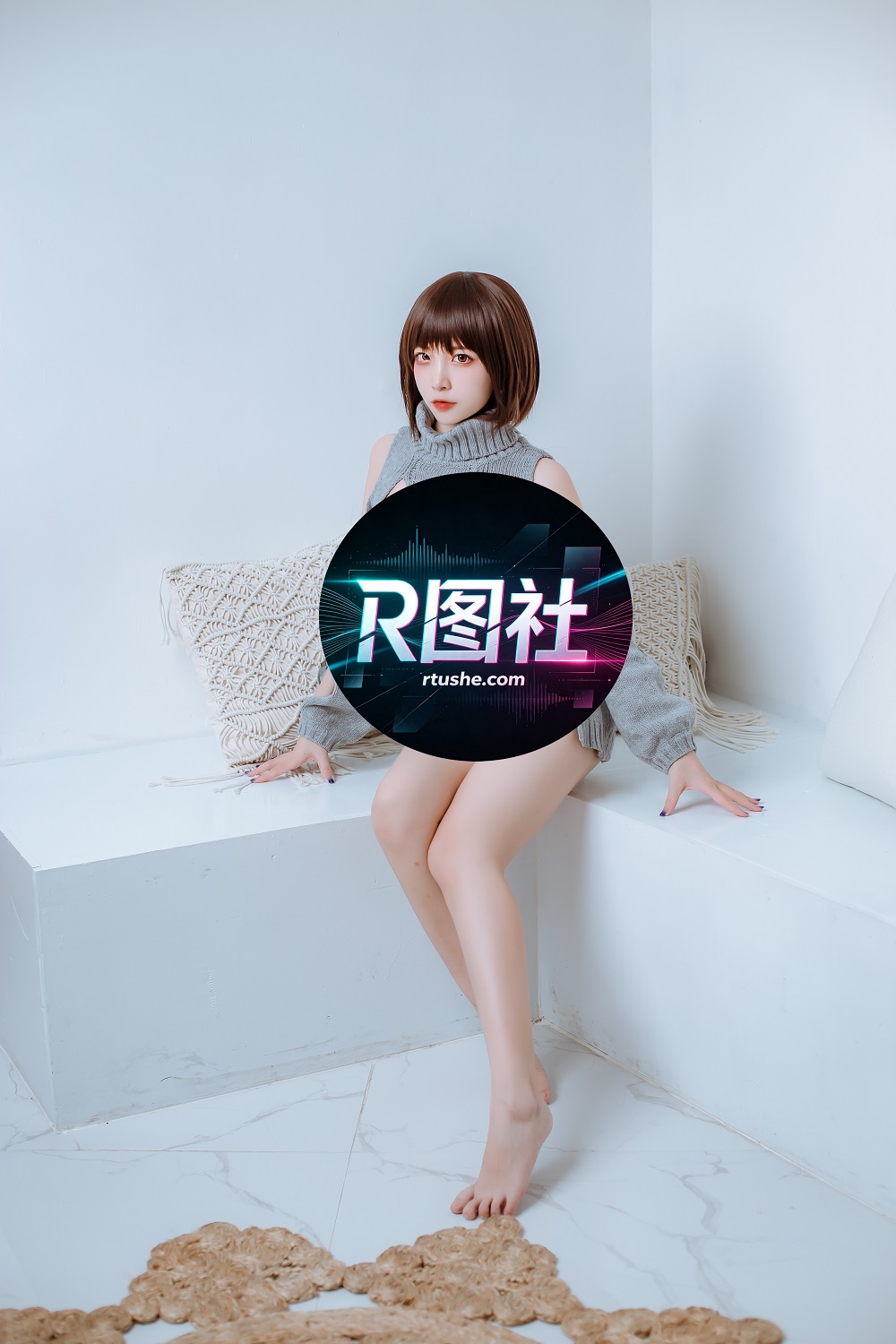 二佐Nisa-私房-洞洞毛衣[66P+2V]