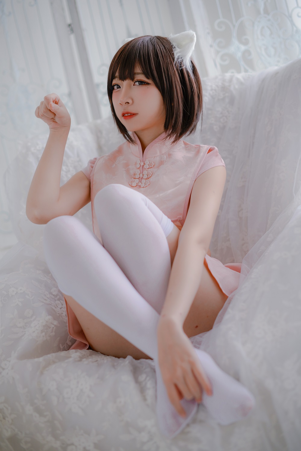 二佐Nisa-粉旗袍[21P]