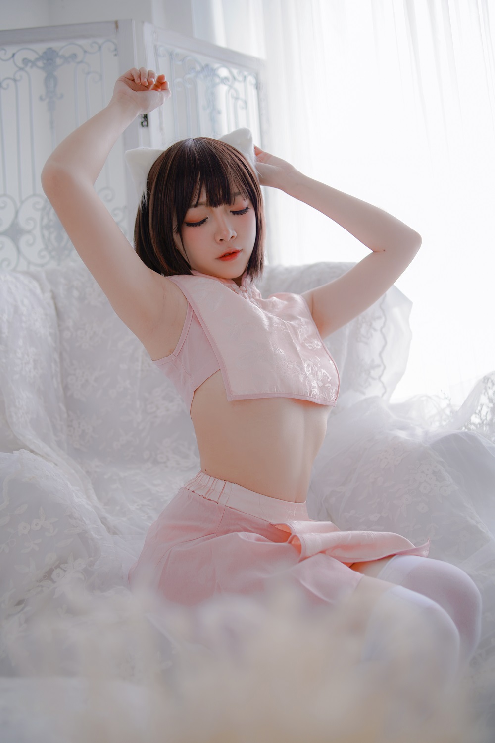 二佐Nisa-粉旗袍[21P]
