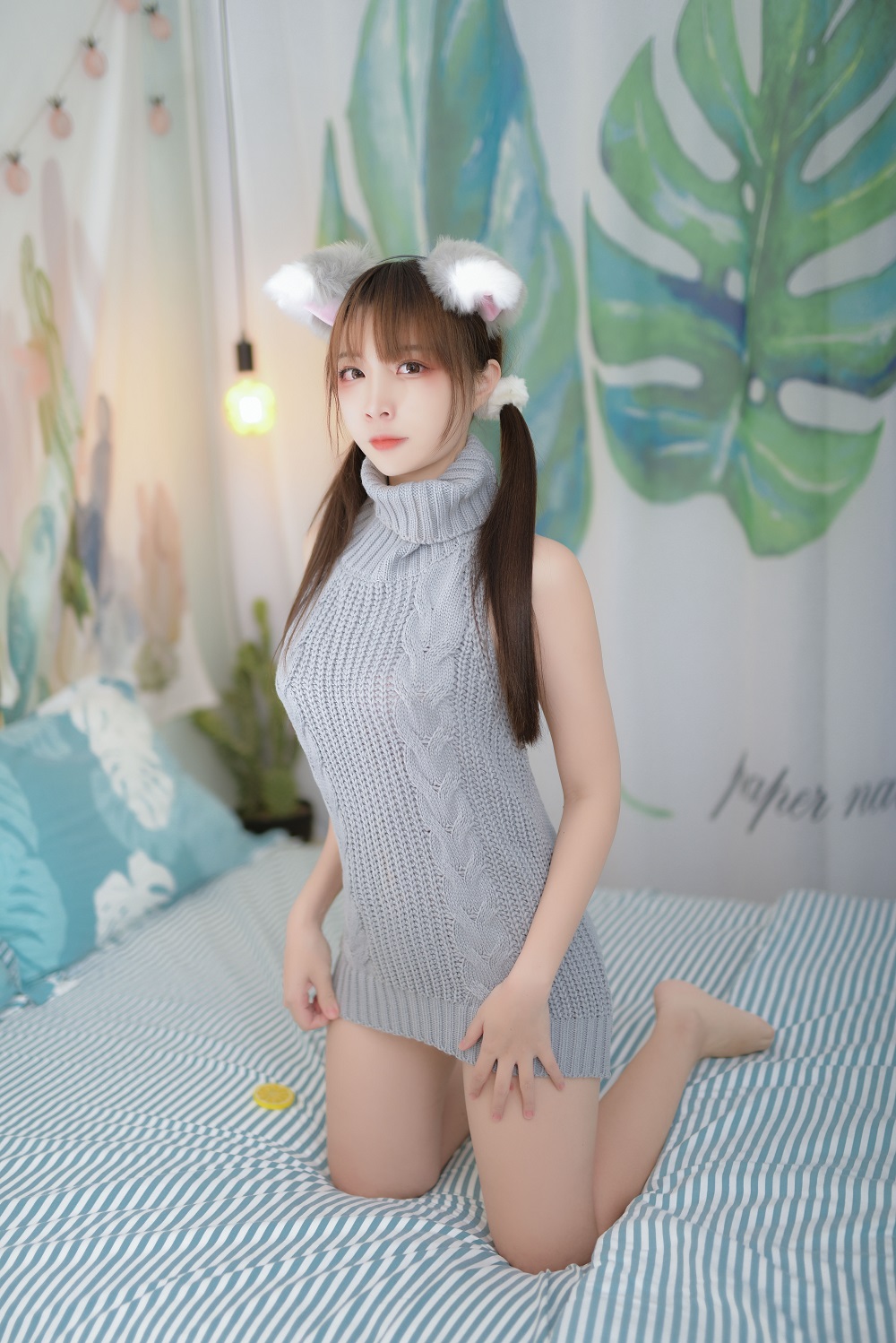 二佐Nisa-私房-露背毛衣[17P]