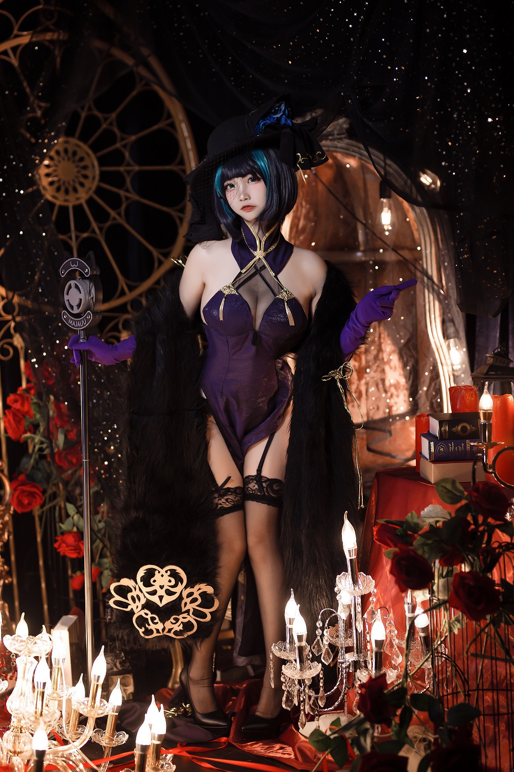二佐Nisa-碧蓝航线-柴郡·音乐绚烂[9P]