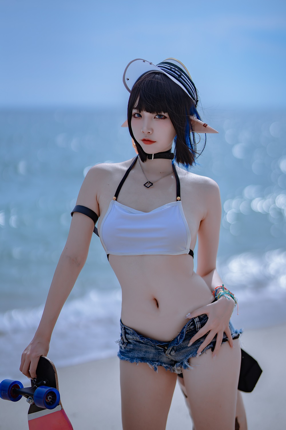 二佐Nisa-明日方舟-森蚺泳装[22P]