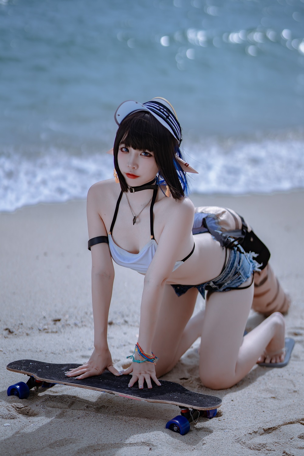 二佐Nisa-明日方舟-森蚺泳装[22P]