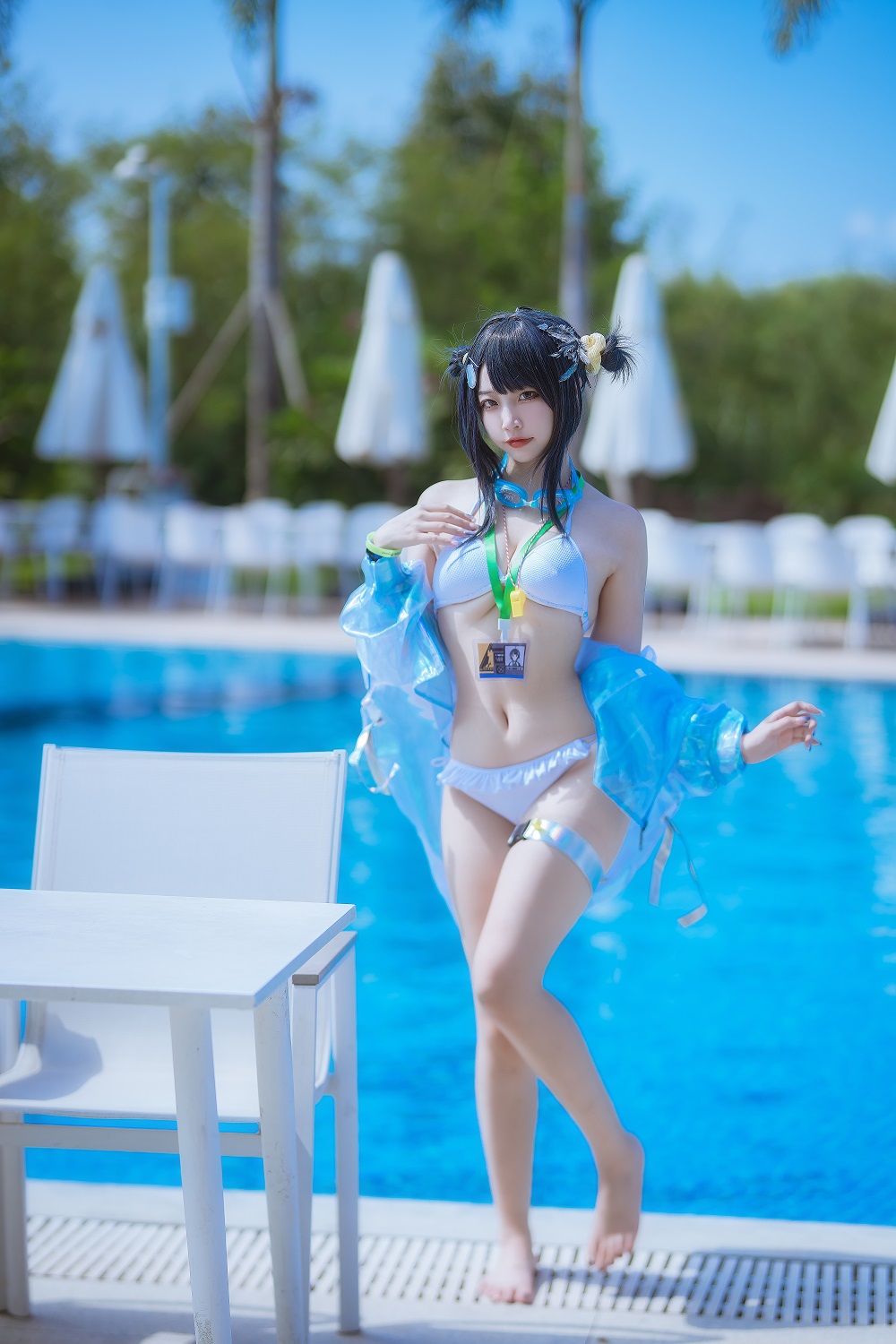 二佐Nisa-泰拉夏日纪事-羽毛笔泳装[25P]