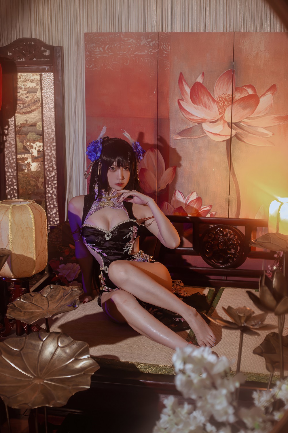 二佐Nisa-碧蓝航线-比叡鲟旗袍[24P]
