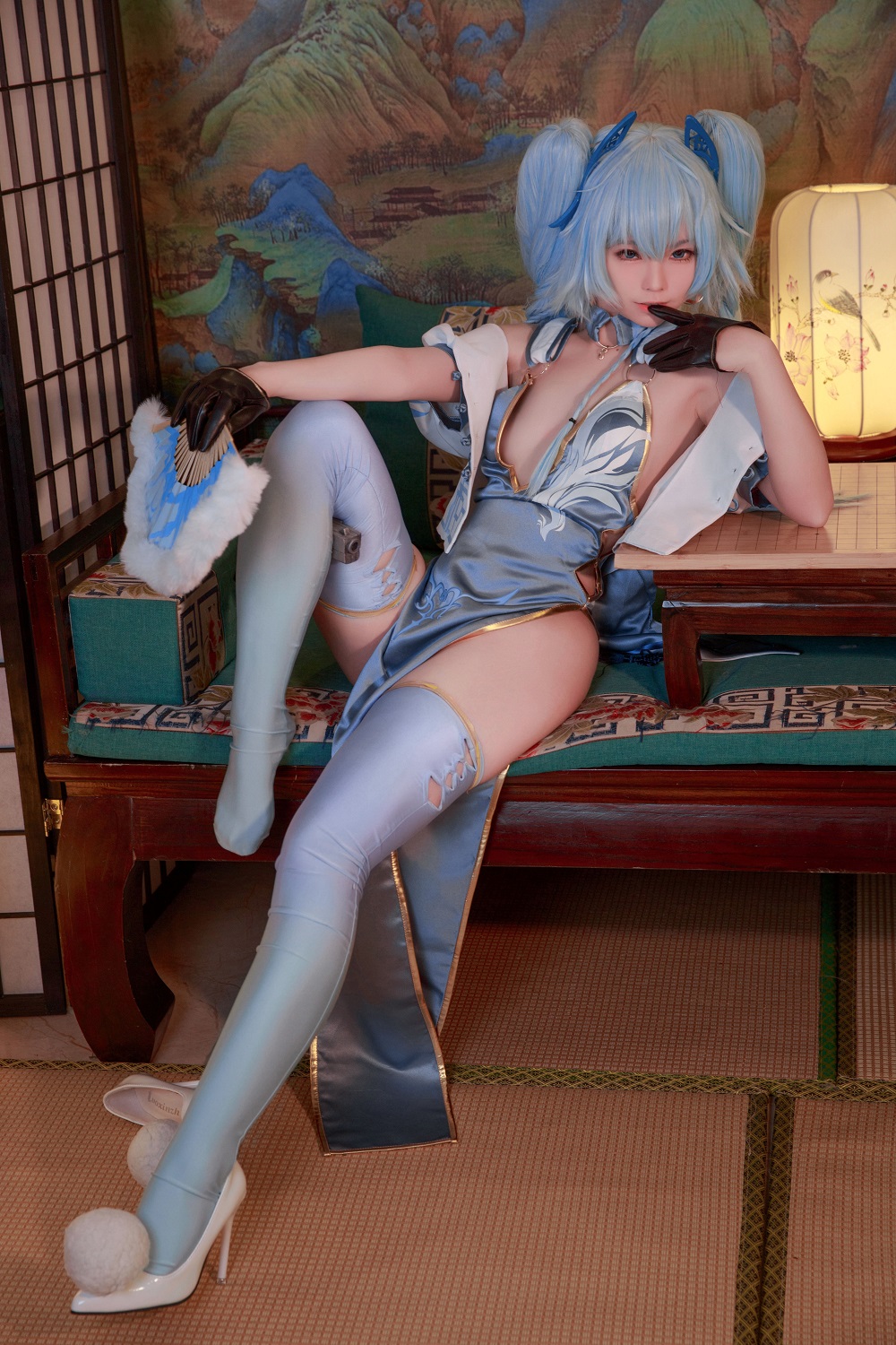 G44不会受伤-PA15翠雀媚旗袍[20P]