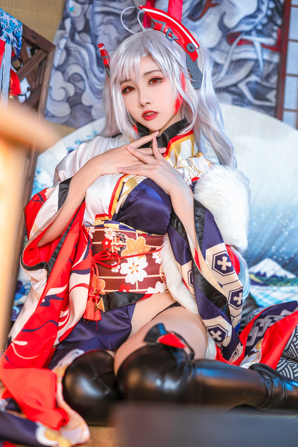 Momoko葵葵-欧根亲王和服[20P]