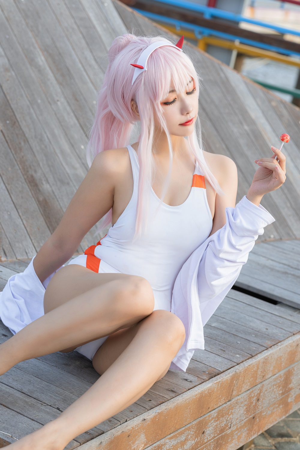 Momoko葵葵-DARLING in the FRANXX-02泳装[21P]