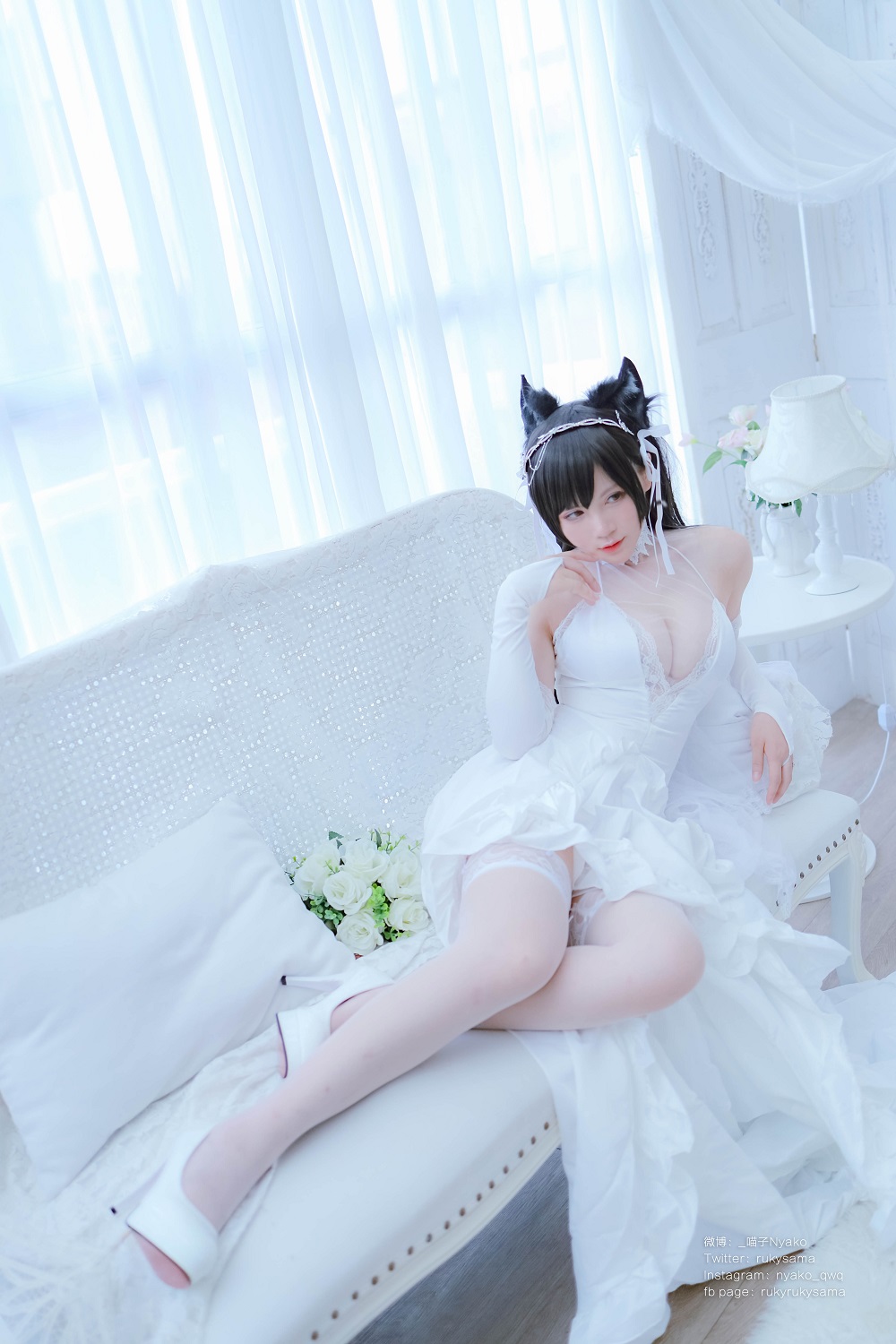 Nyako喵子-爱宕婚纱[62P]