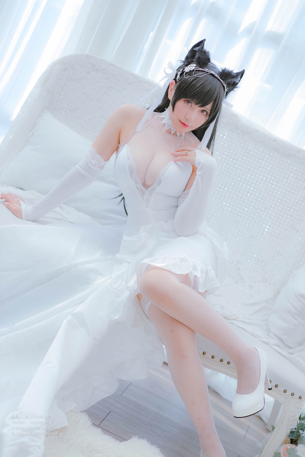 Nyako喵子-爱宕婚纱[62P]