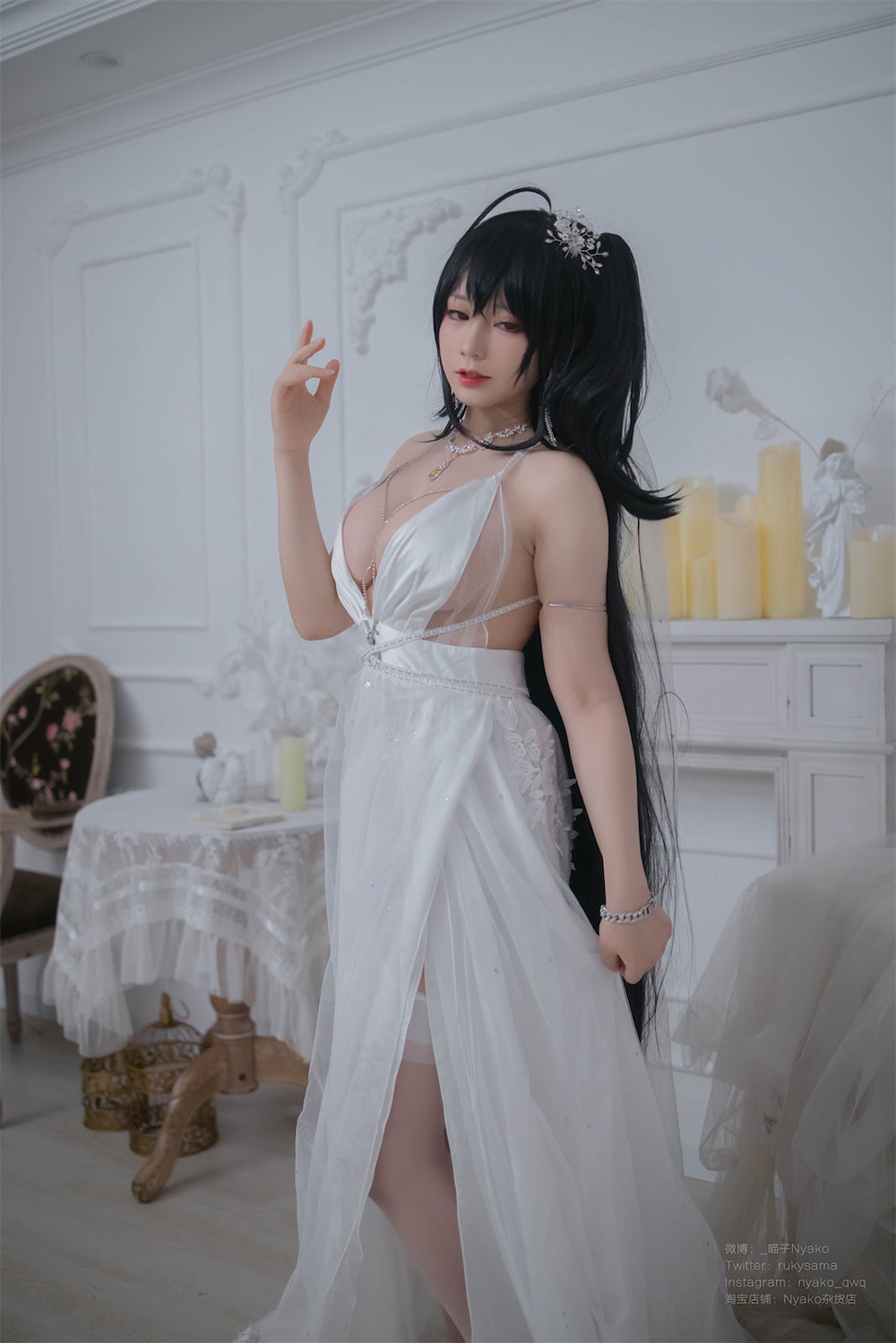 Nyako喵子-大凤纯白婚纱[65P]