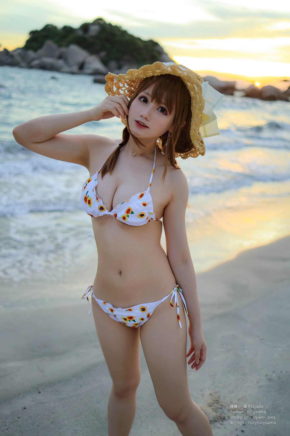 Nyako喵子-向日葵水着[66P+1V]