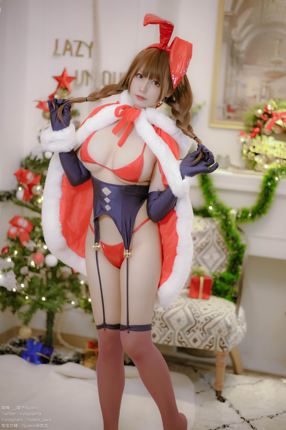 Nyako喵子-Christmas Bunny[155P+2V]