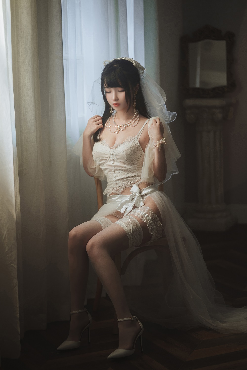 rioko凉凉子-透明婚纱[39P]