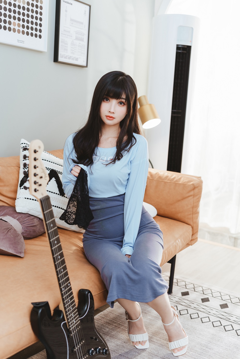 rioko凉凉子-吉他妹妹系带裙[45P+1V]