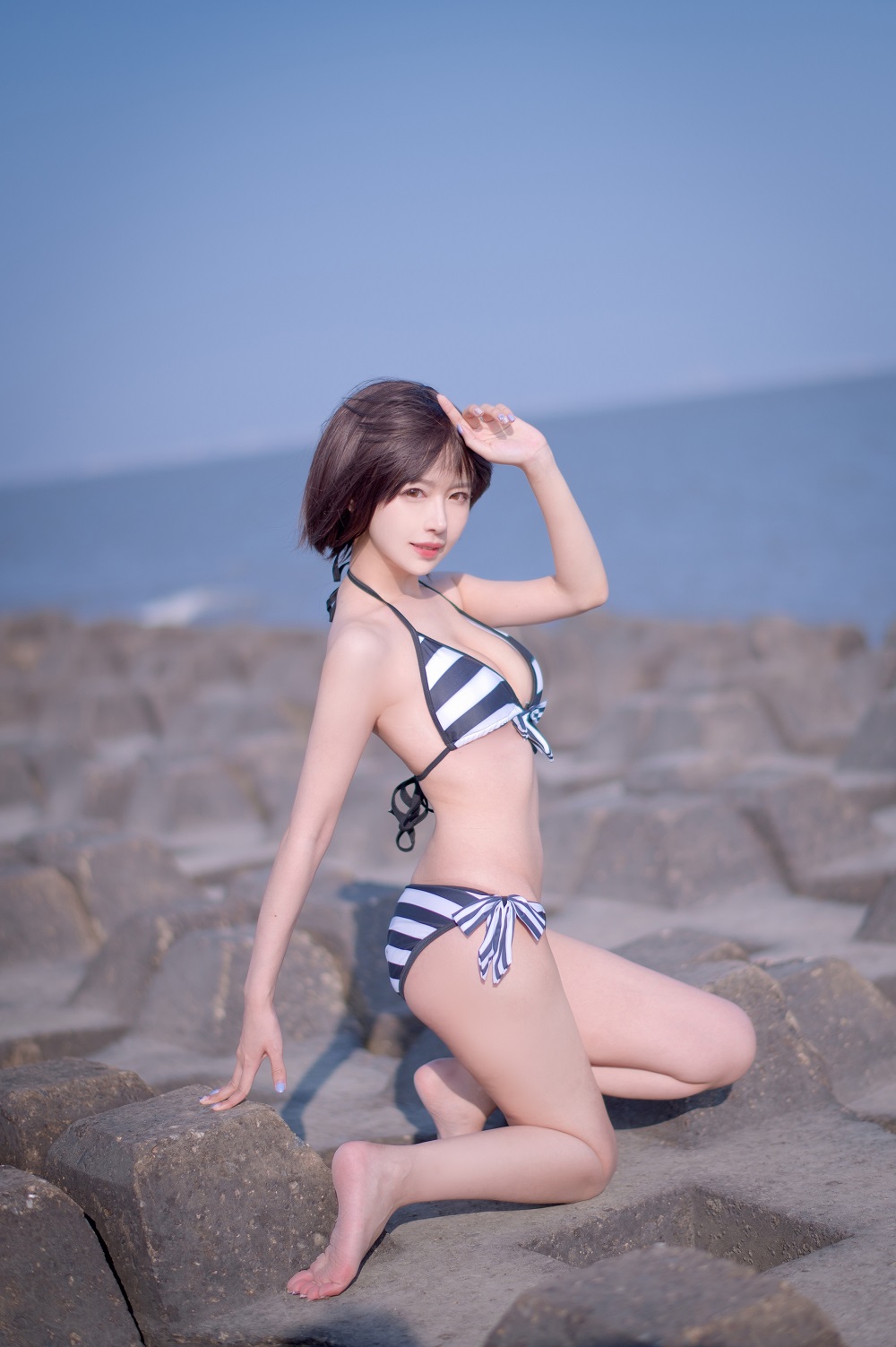 Shika小鹿鹿-加藤惠泳装[17P]