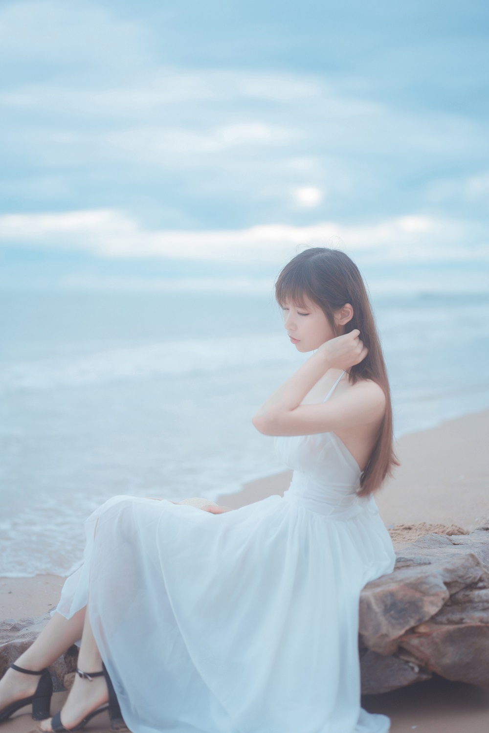 爱老师_PhD-海岸白裙[9P]