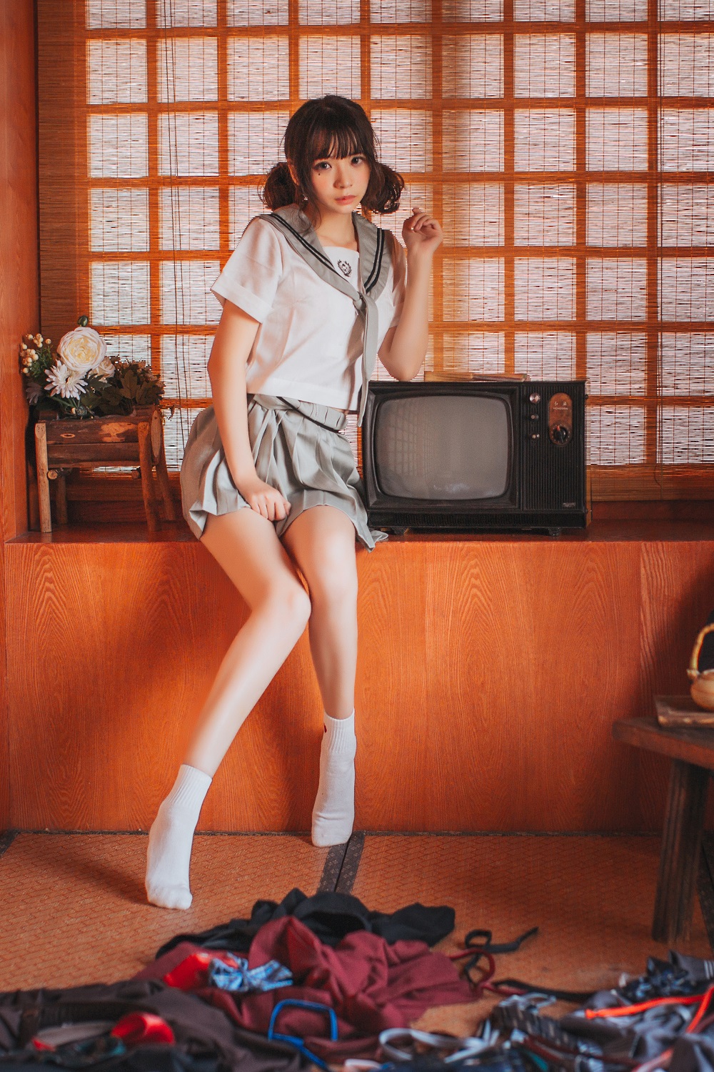 疯猫ss-制服少女写真集01-日式JK[24P]
