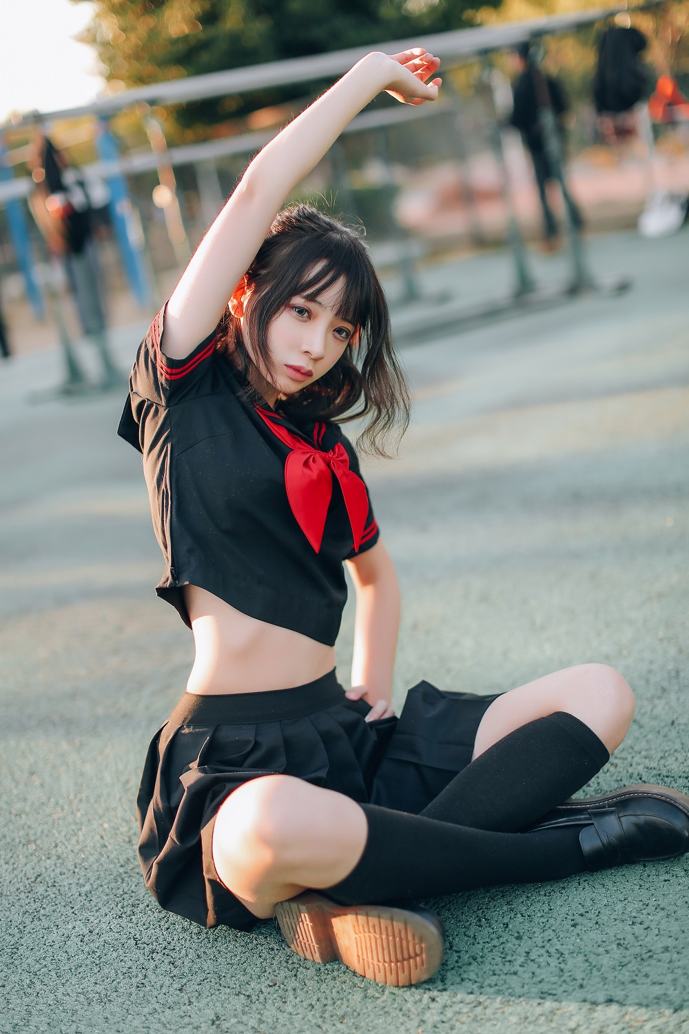 疯猫ss-制服少女写真集01-室外JK[18P]