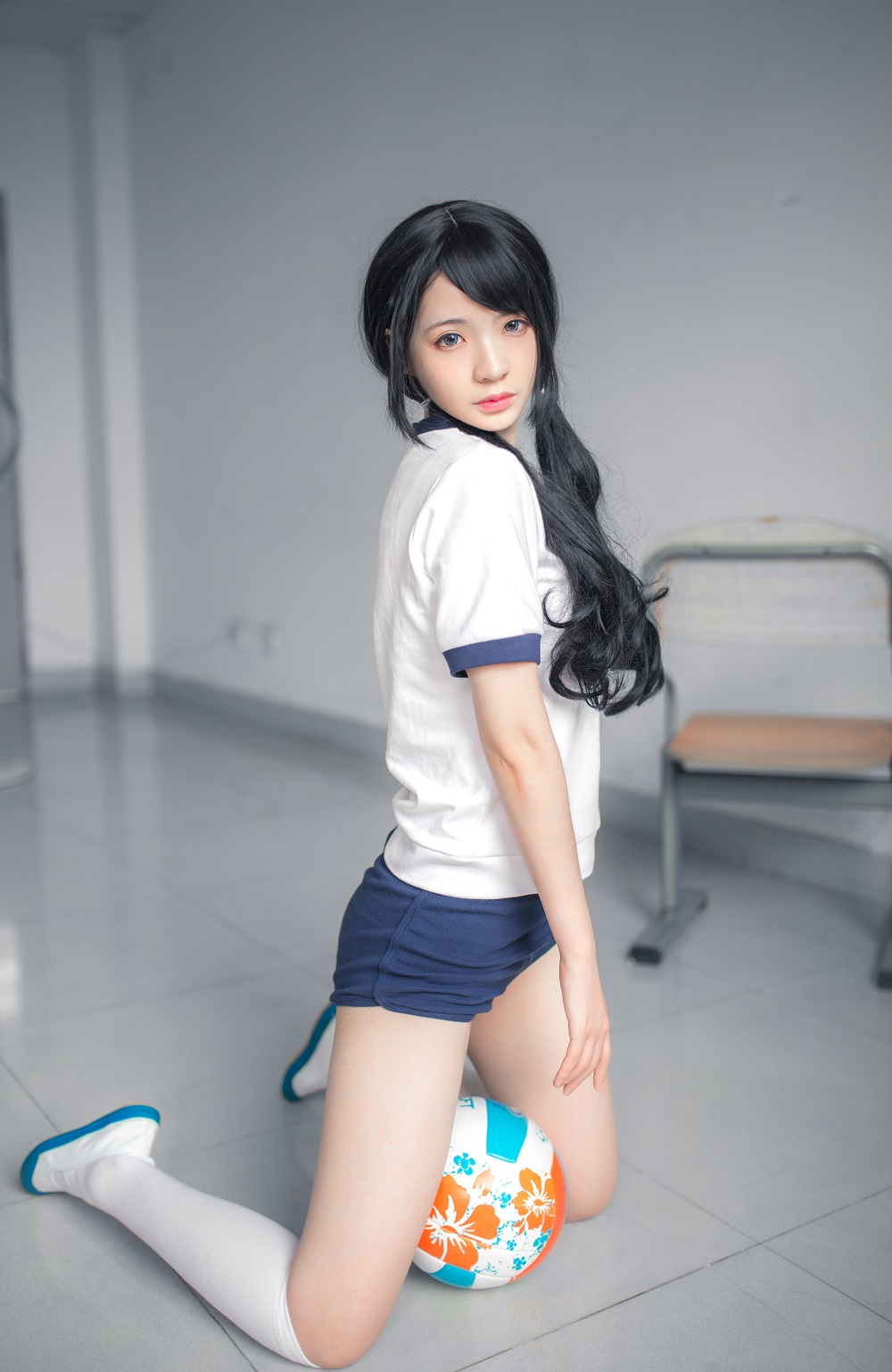 疯猫ss-制服少女写真集02-体操服白丝[46P]