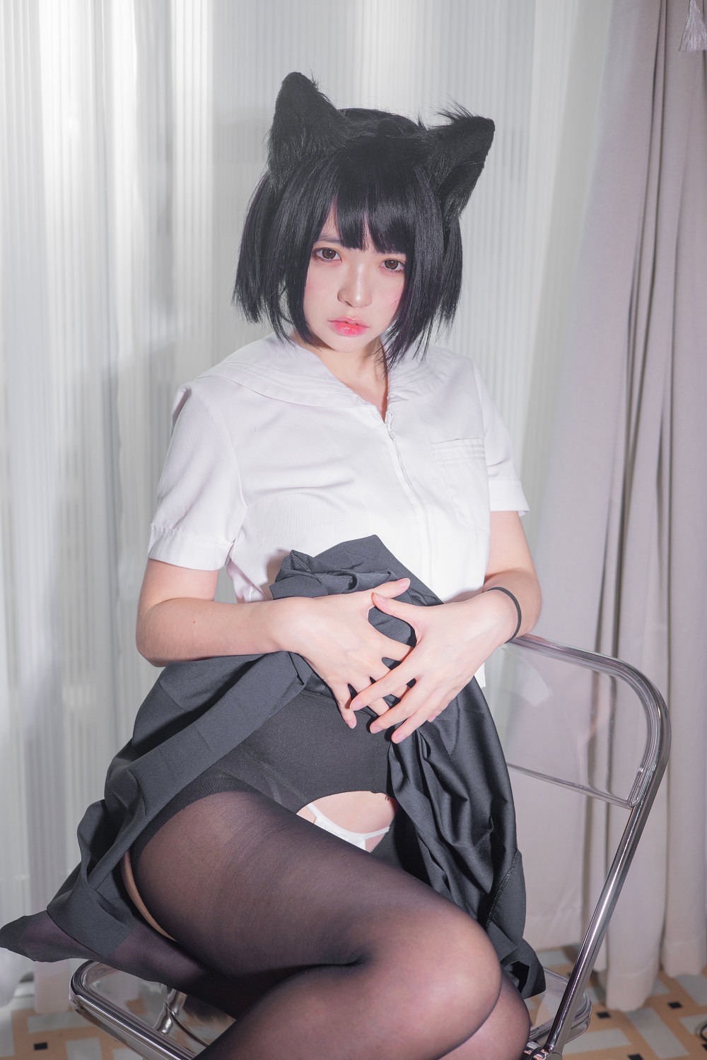 疯猫ss-2022夏日限定B本-猫耳制服[20P+1V]