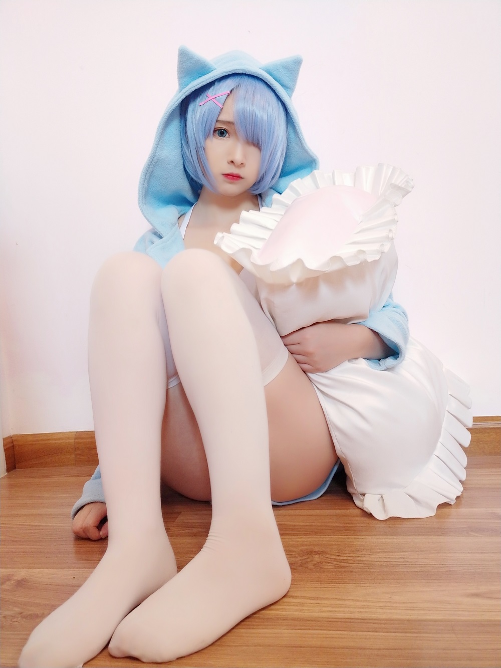 古川kagura-蕾姆睡衣[43P]