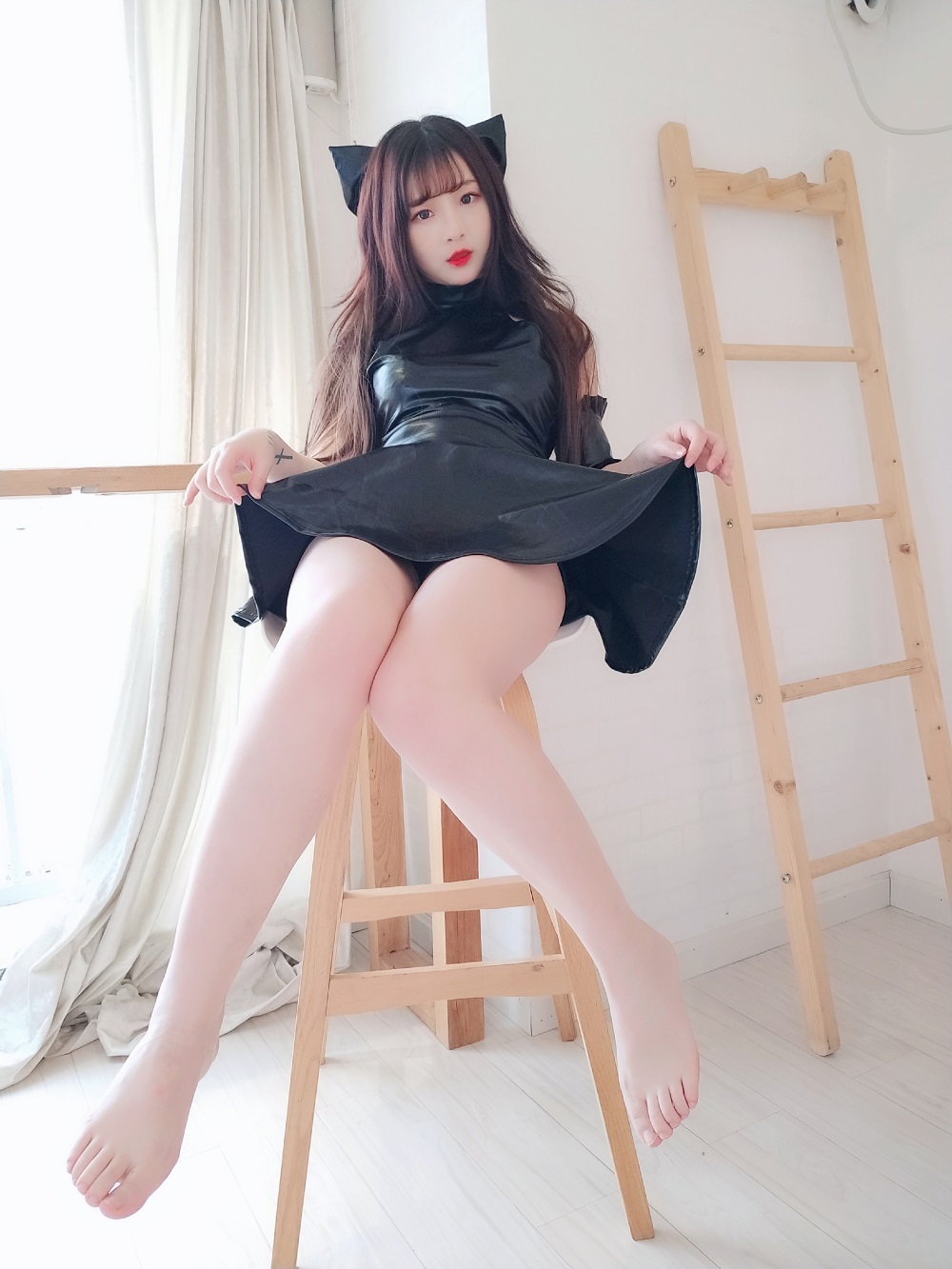 古川kagura-黑亮连衣裙[35P+4V]