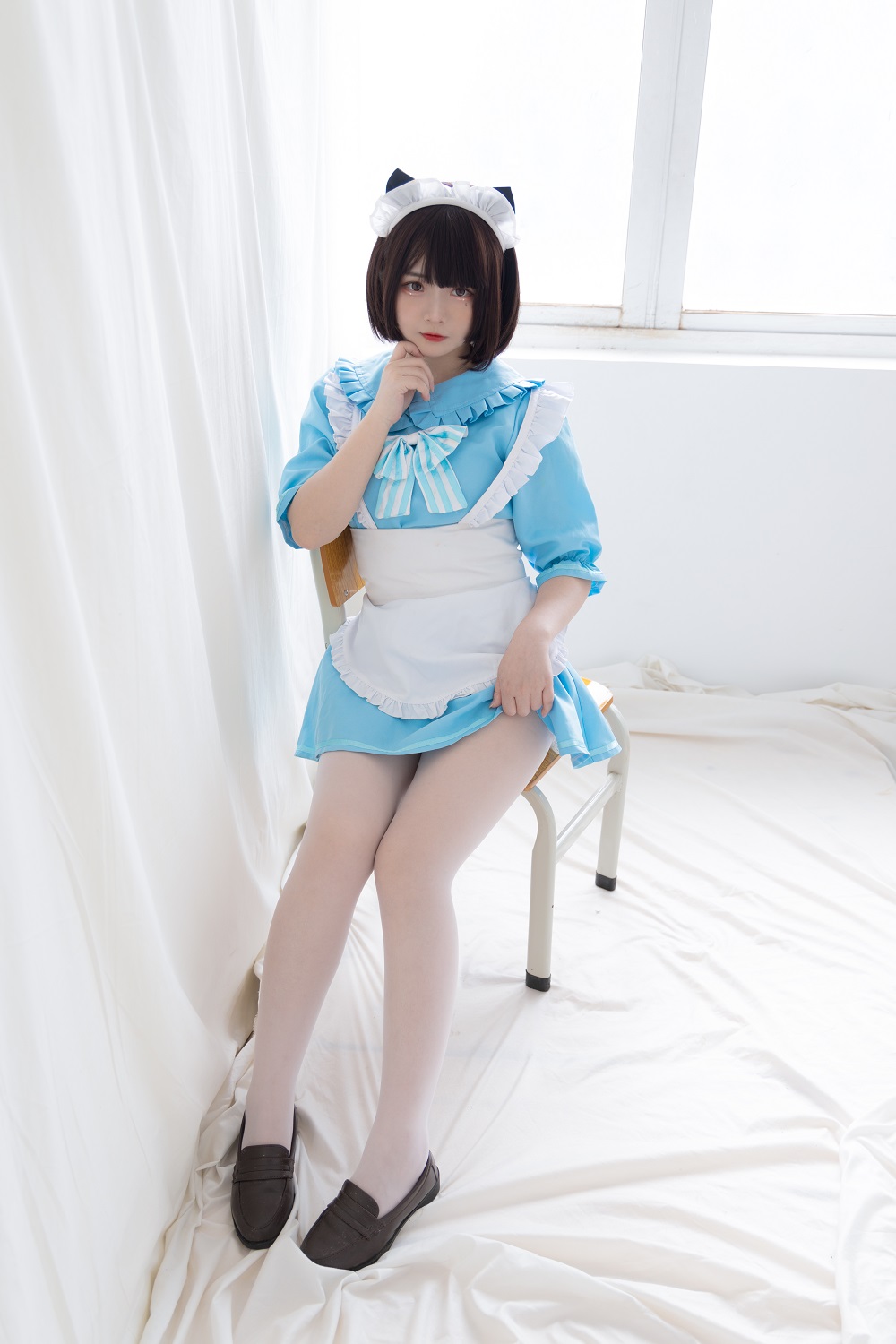 古川kagura-蓝色小猫女仆[42P+1V]