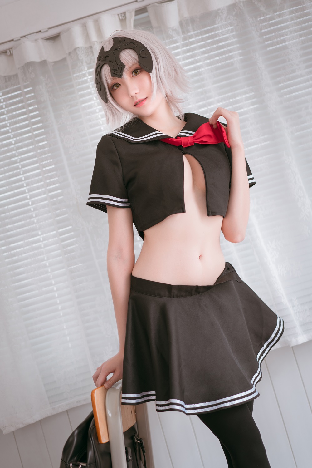 瓜希酱-黑贞德校服[13P]