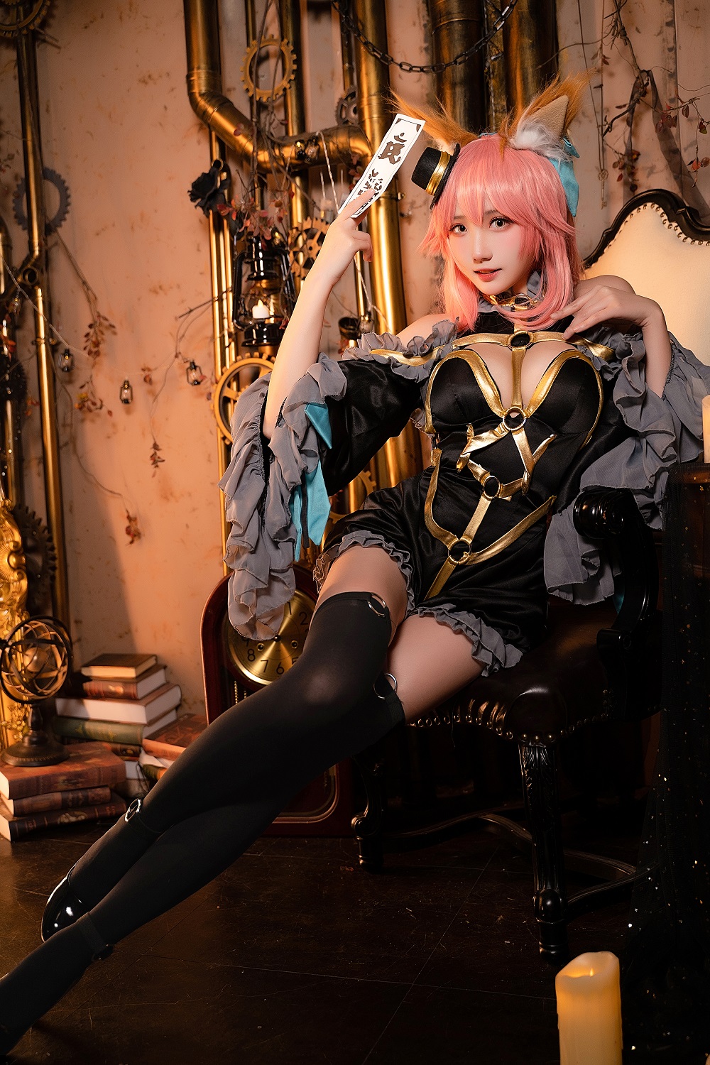 瓜希酱-玉藻前漆黑魔术服[20P]