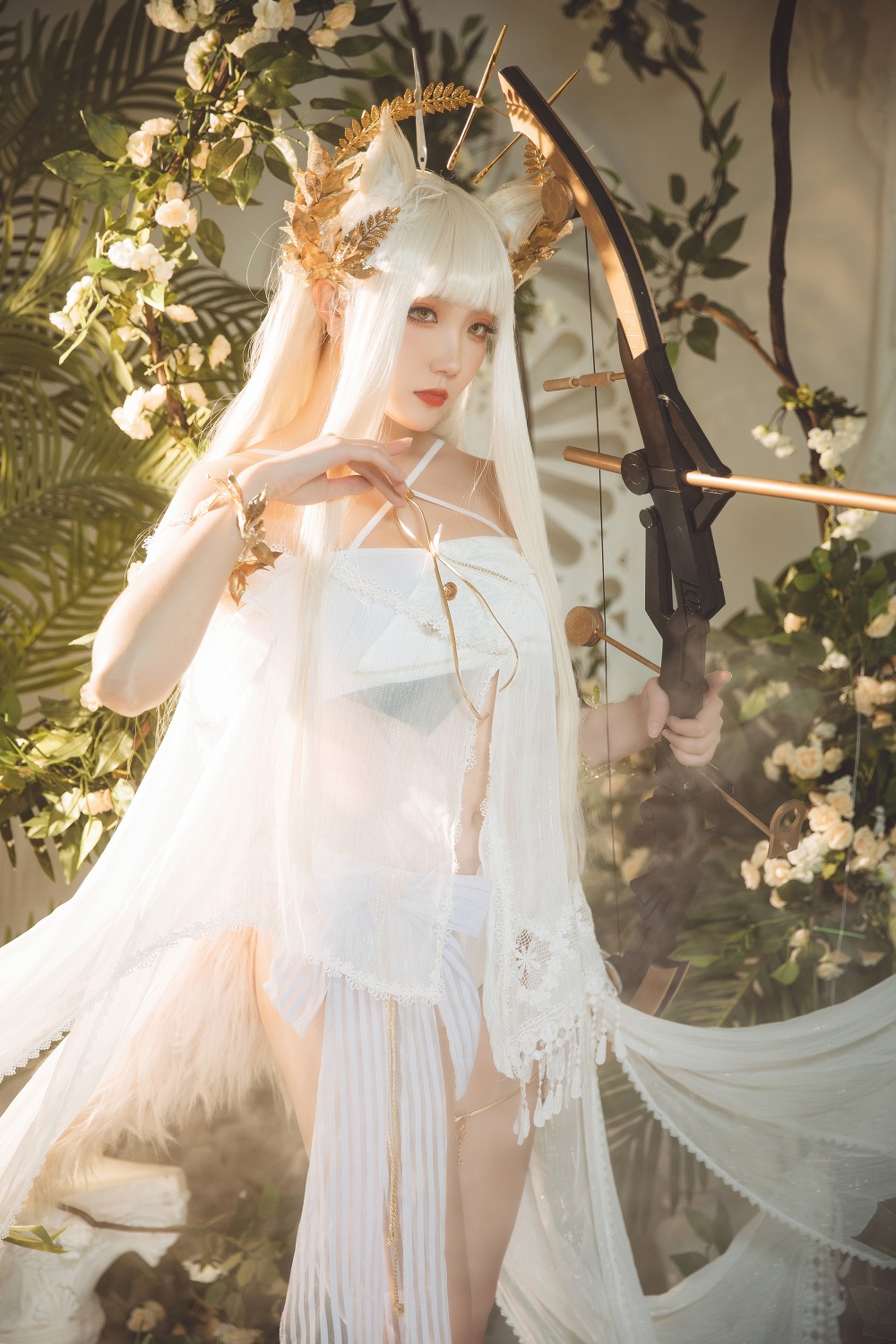 瓜希酱-明日方舟-白金泳装[25P]