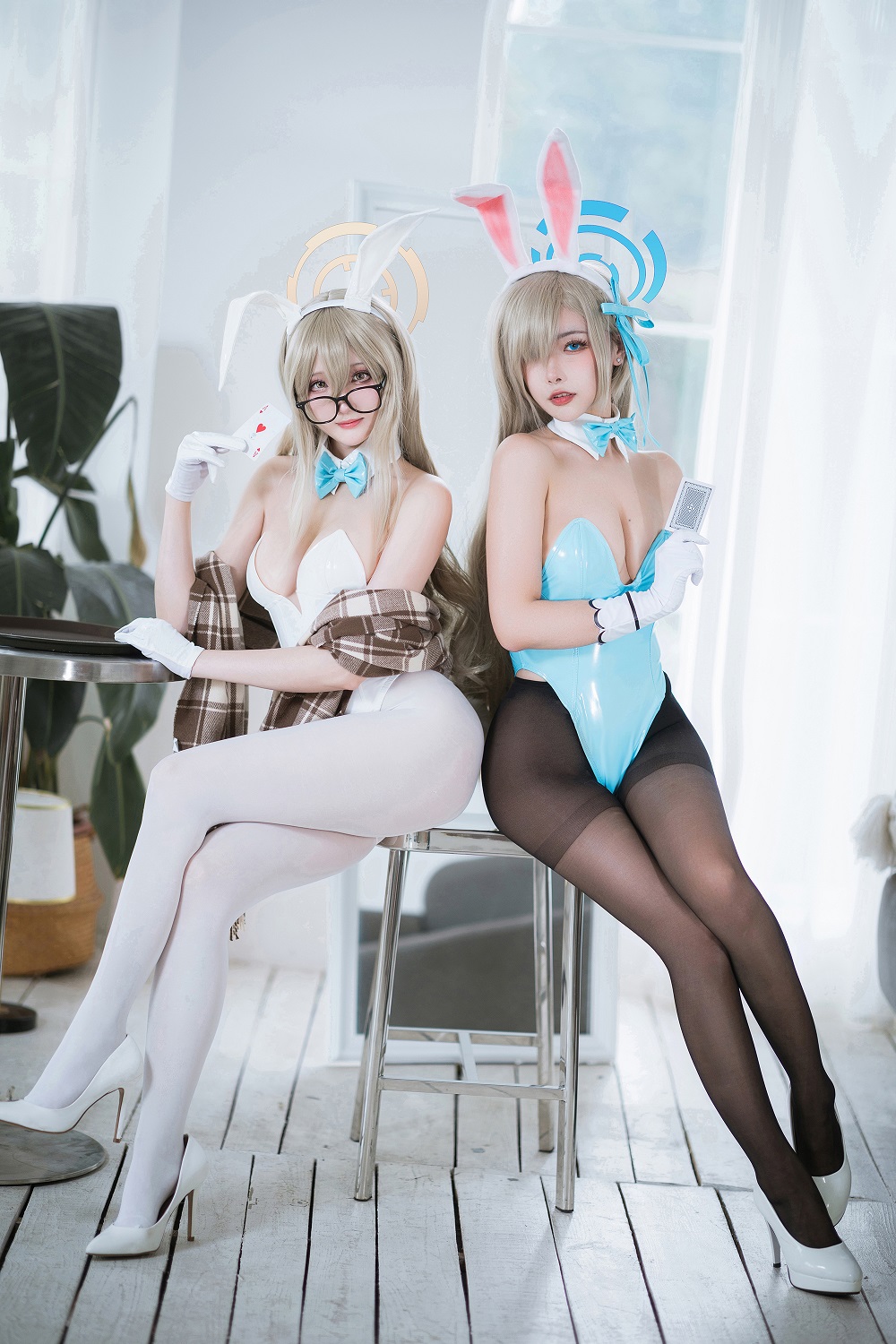 瓜希酱&amp;Momoko葵葵-BA兔女郎[93P]