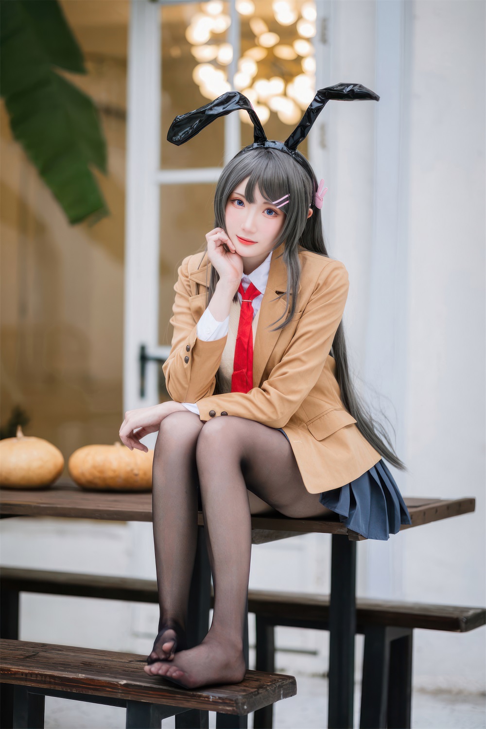 瓜希酱-樱岛麻衣校服[26P]