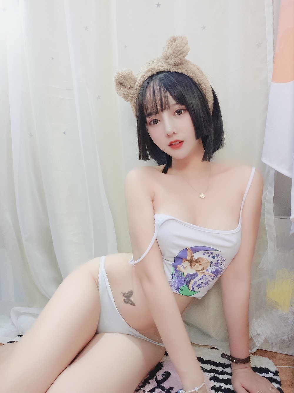 过期米线线喵-白色吊带[36P]