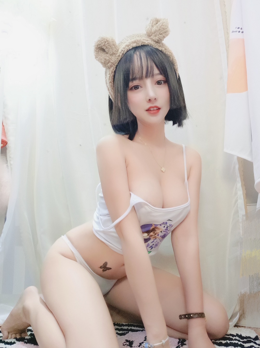 过期米线线喵-白色吊带[36P]