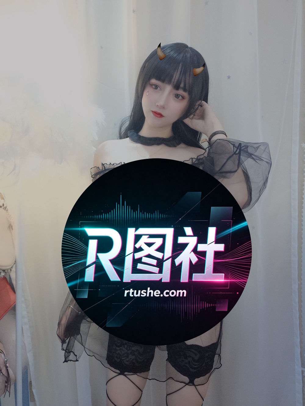 过期米线线喵-黑纱网袜[36P]