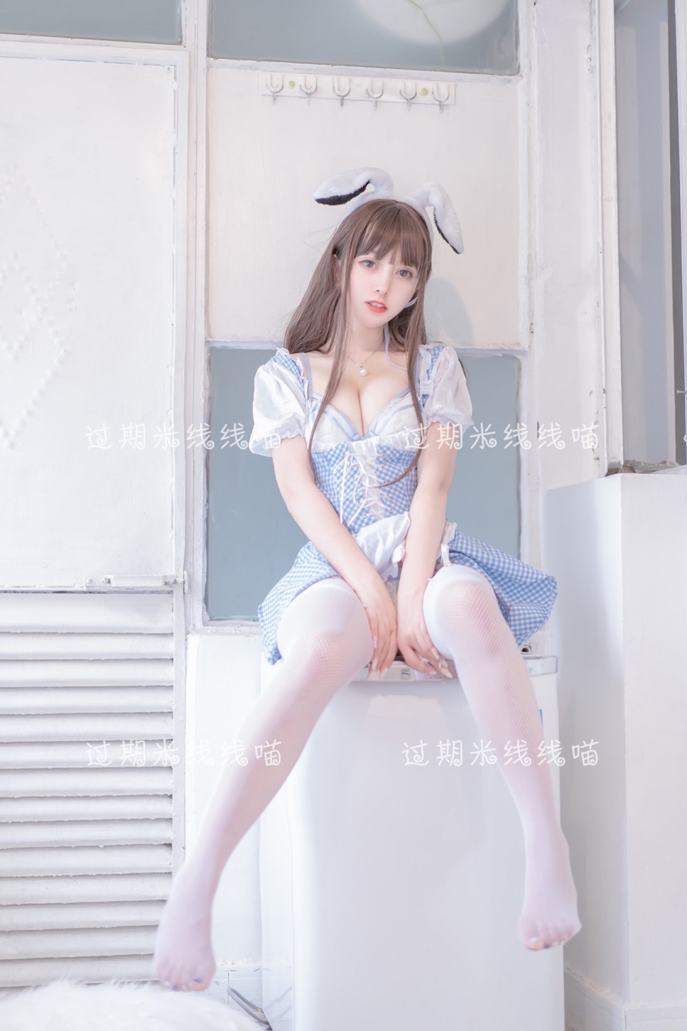 过期米线线喵-蓝白女仆[55P]